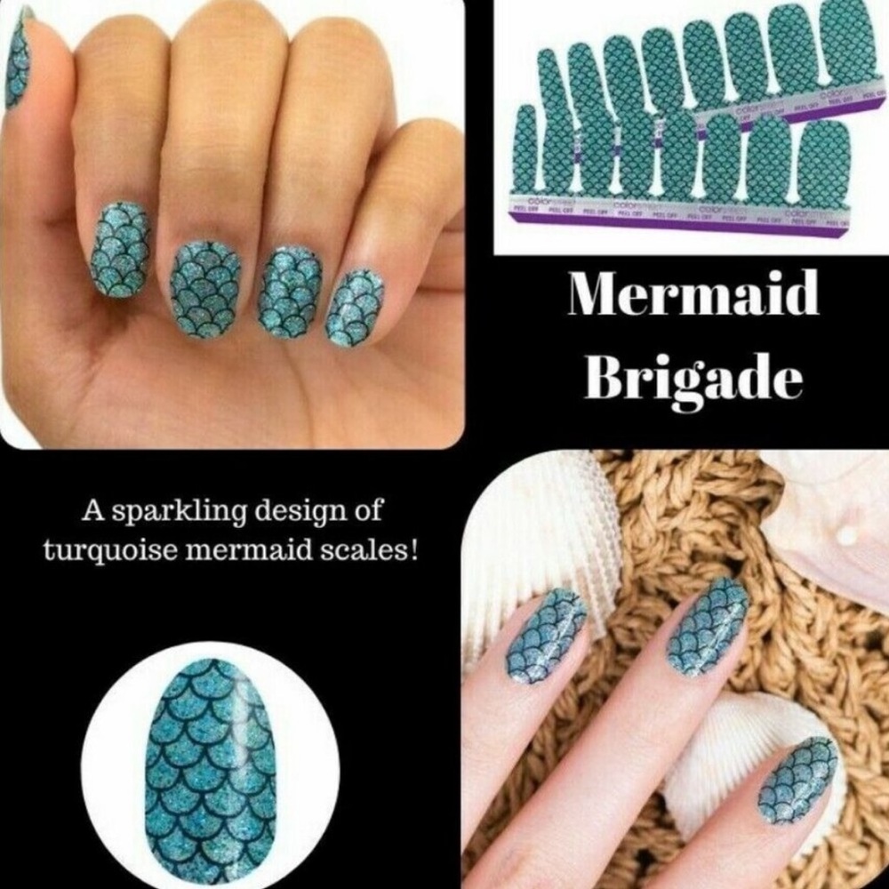 $9 🌸 Mermaid Brigade ~ Color Street ~ Manicure Nail Polish Stickers ~ NEW